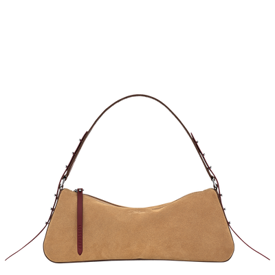 Re-Play S Shoulder bag , Coffee - Leather