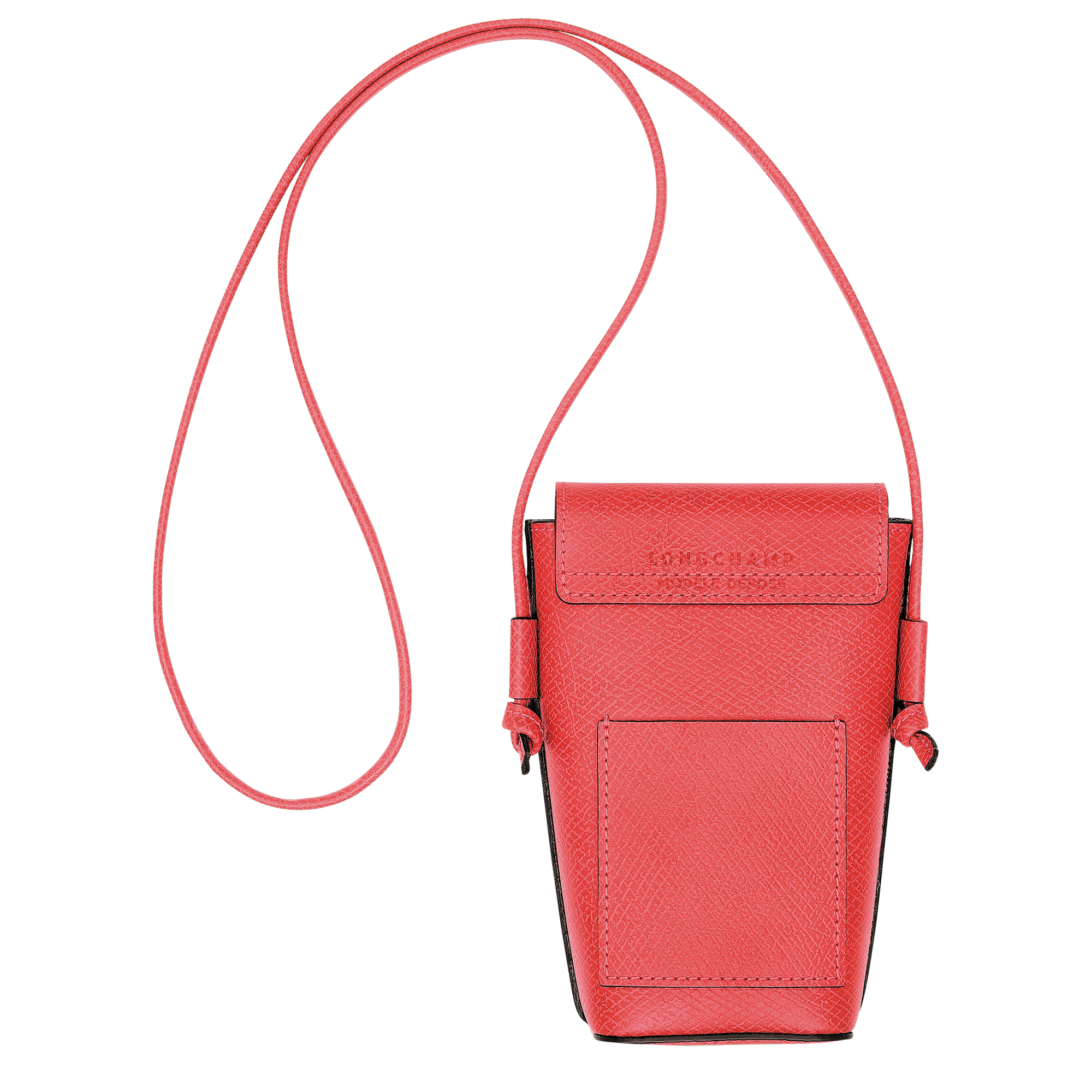Phone case with leather lace, Strawberry - View 4 of
4 - zoom in Épure Phone case with leather lace, Strawberry