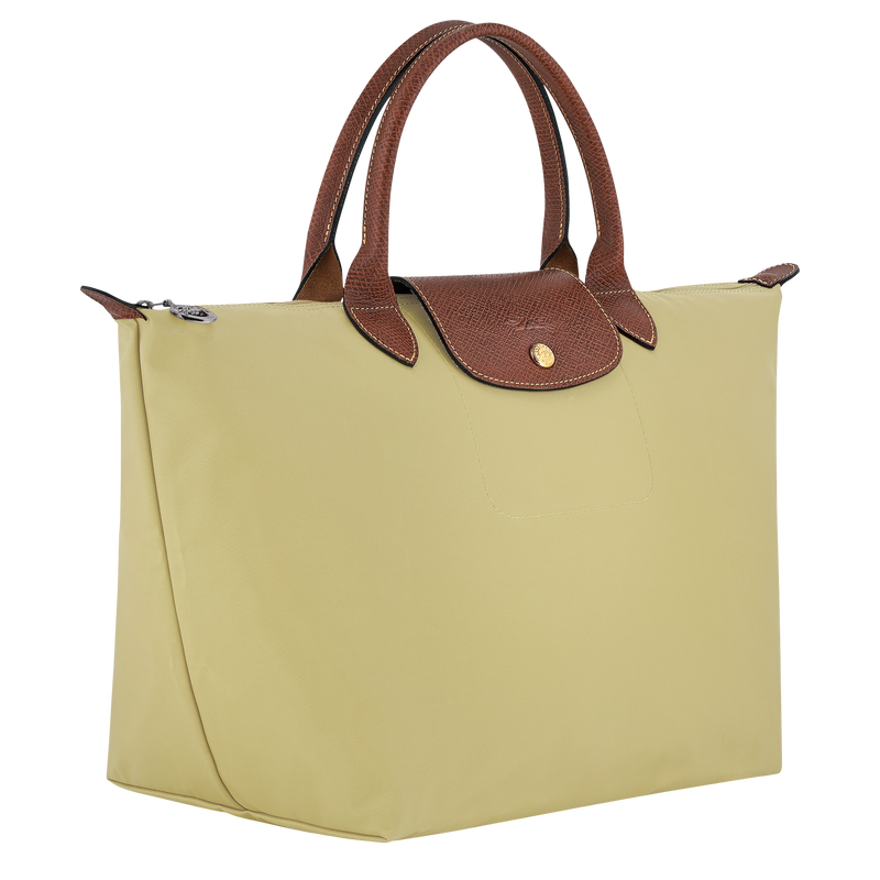 Le Pliage Original M Handbag , Pistachio - Recycled canvas  - View 2 of  5
