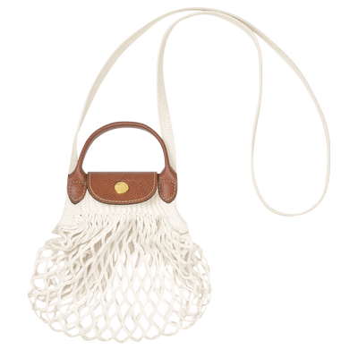 Le Pliage Filet XS Mesh bag , Ecru - Canvas