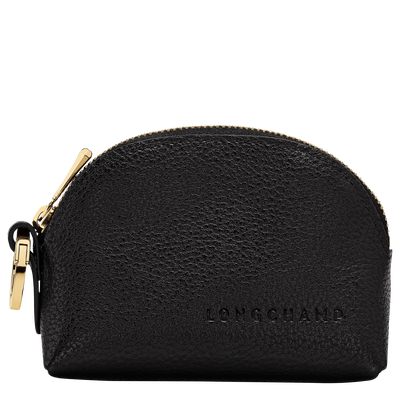 Le Foulonn&eacute; Coin purse , Black - Leather