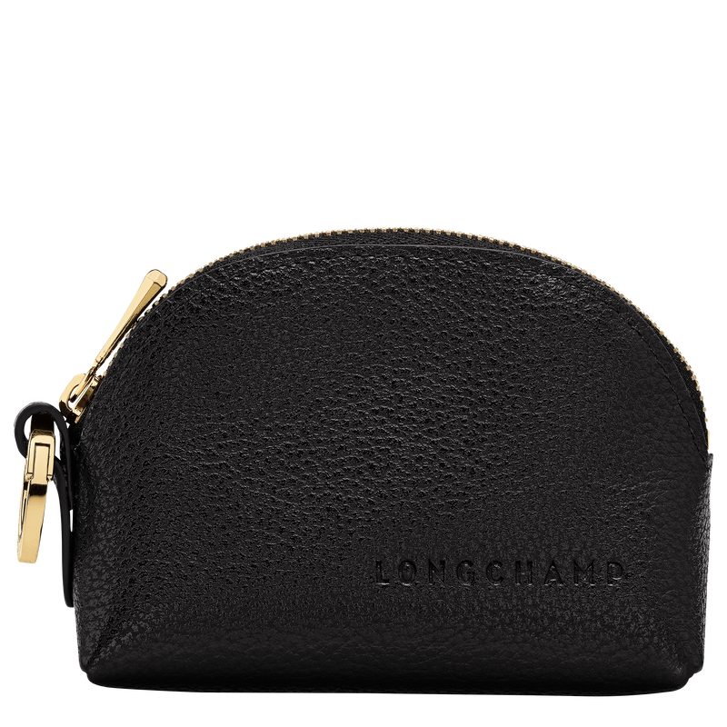 Le Foulonn&eacute; Coin purse , Black - Leather  - View 1 of  2