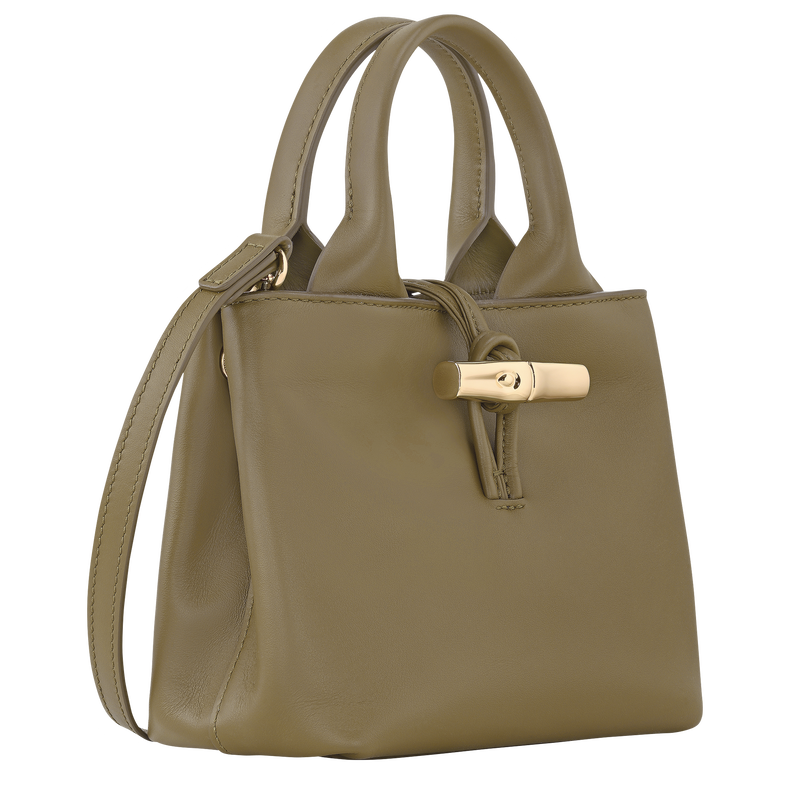 Le Roseau XS Handbag , Olive - Leather  - View 3 of  7
