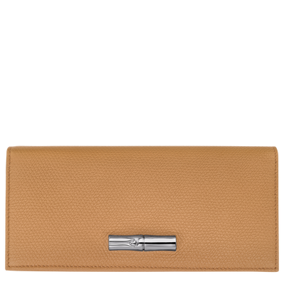 Le Roseau Long continental wallet , Walnut - Leather