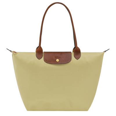 Le Pliage Original L Tote bag , Pistachio - Recycled canvas