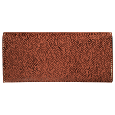 &Eacute;pure Long continental wallet , Brown - Leather