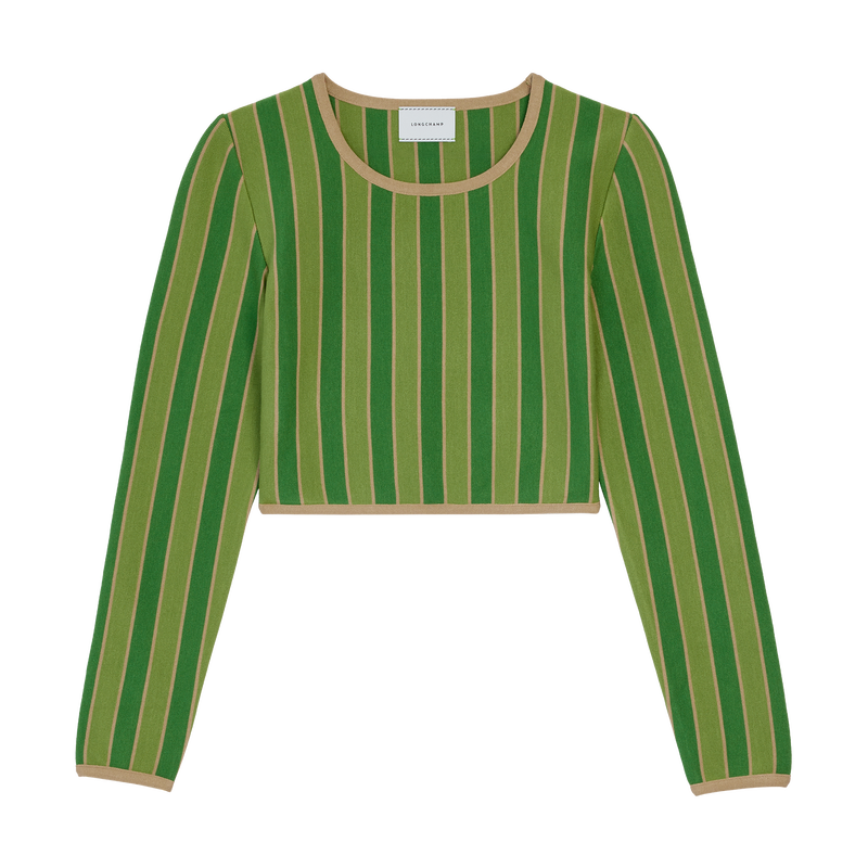Top , Heritage Green - Fluid knit  - View 1 of  3