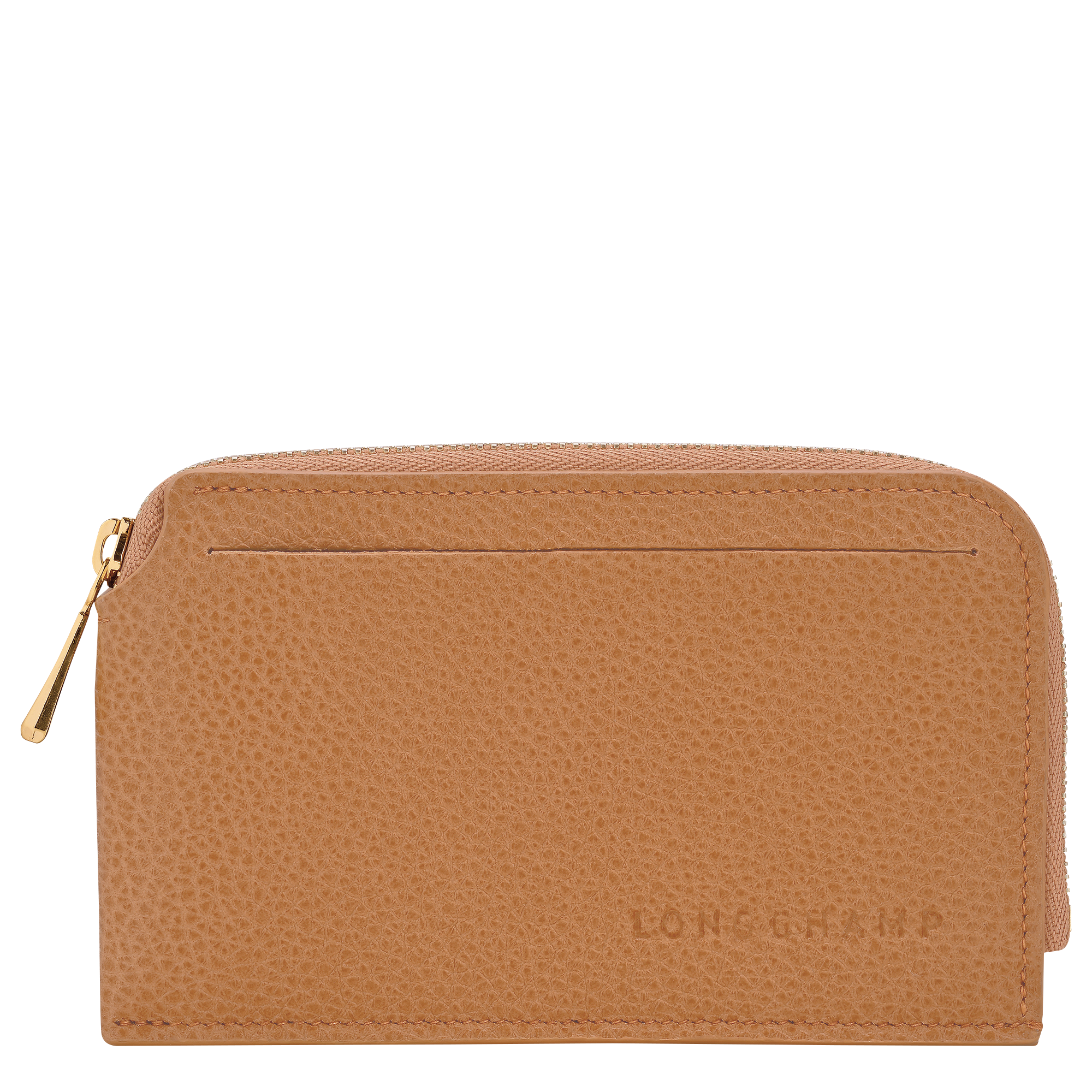 Le Foulonn&eacute; Card holder, Pecan