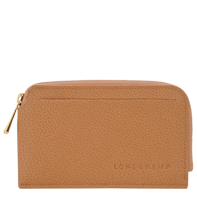 Le Foulonn&eacute; Card holder, Pecan