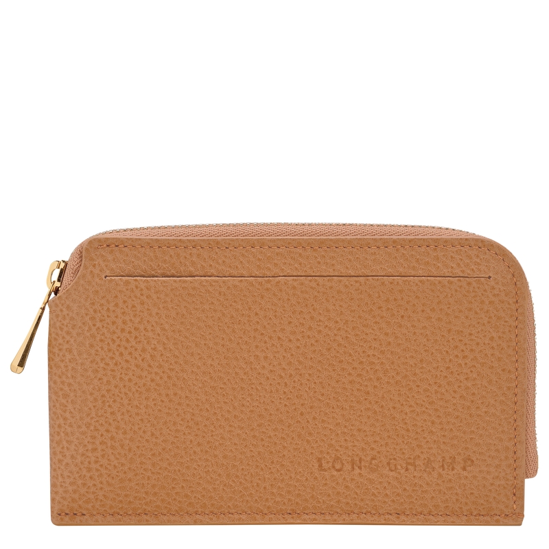 Le Foulonn&eacute; Card holder , Pecan - Leather  - View 1 of  2