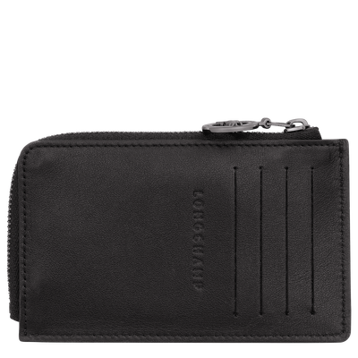 Le Pliage Xtra Card holder , Black - Leather