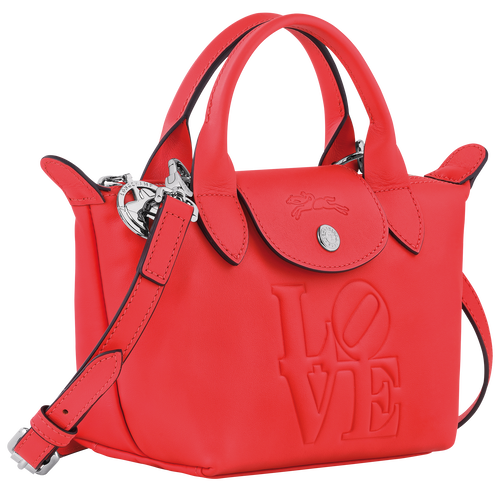 Longchamp x Robert Indiana XS Handbag , Red - Leather - View 3 of  4