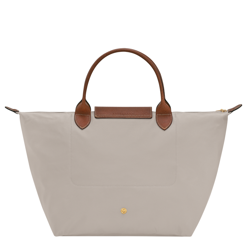 Le Pliage Original M Handbag , Pebble - Recycled canvas  - View 3 of  6