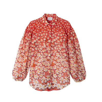 Shirt , Strawberry - Voile