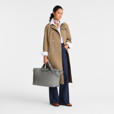 Le Pliage Xtra L Travel bag , Turtledove - Leather