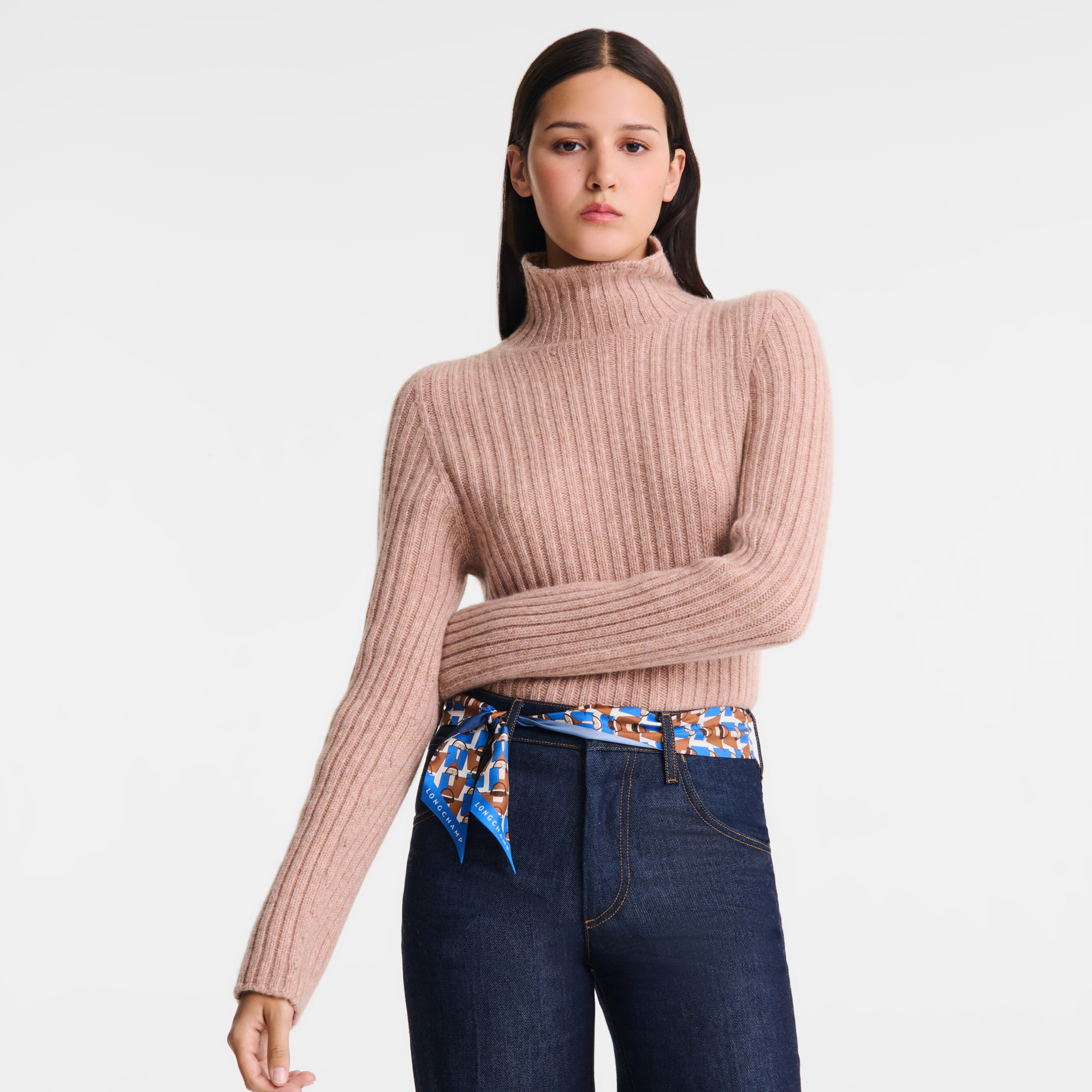 High neck sweater, Pink Tea - View 4 of
4 - zoom in null High neck sweater, Pink Tea