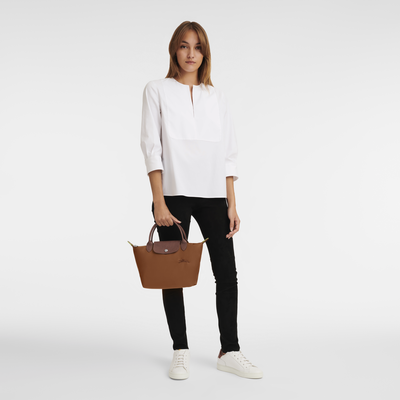 Le Pliage Green Handbag S, Cognac