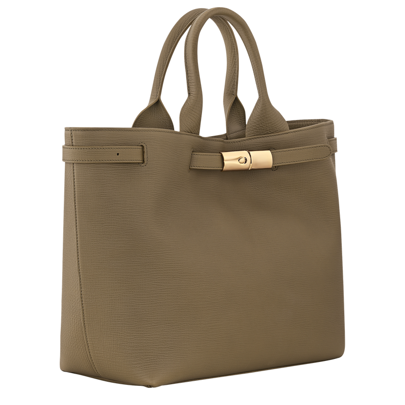 Le Smart L Tote bag , Olive - Leather  - View 2 of  5