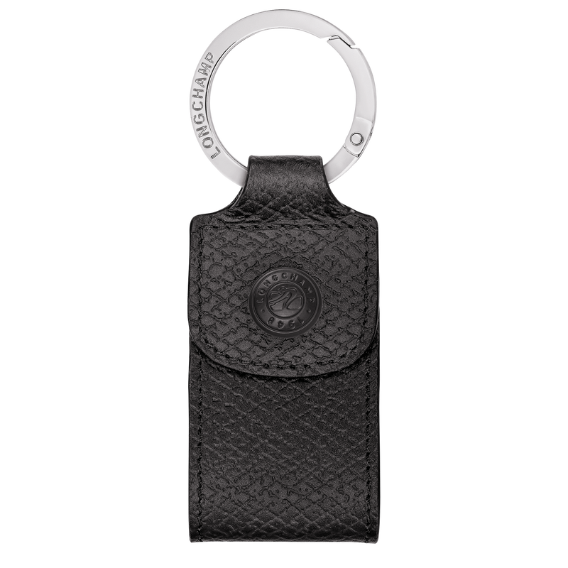 Le Pliage Original Key ring , Black - Leather  - View 1 of  1