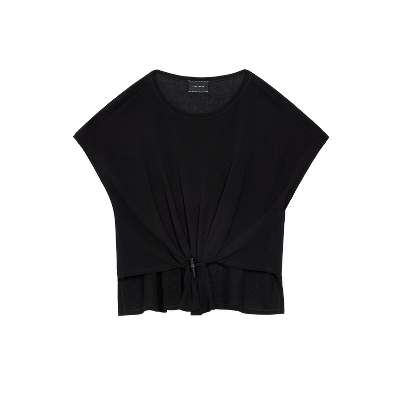 Top , Black - Crepe jersey  - View 1 of  3
