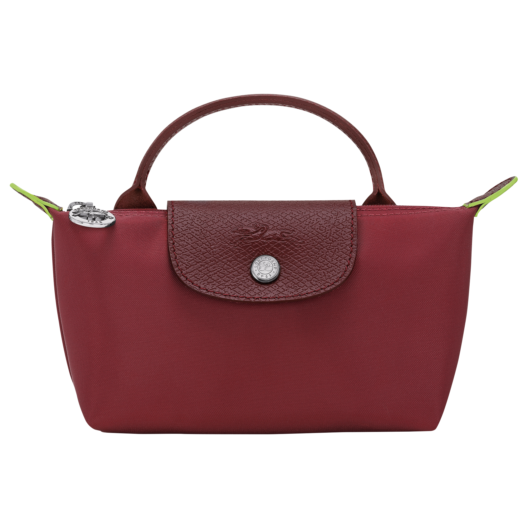 Pouch with handle, Pomegranate - View 1 of
6 - zoom in Le Pliage Green Pouch with handle, Pomegranate
