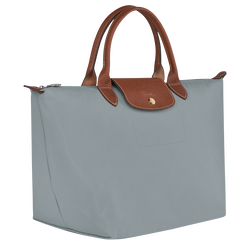 Le Pliage Original M Handbag , Steel - Recycled canvas