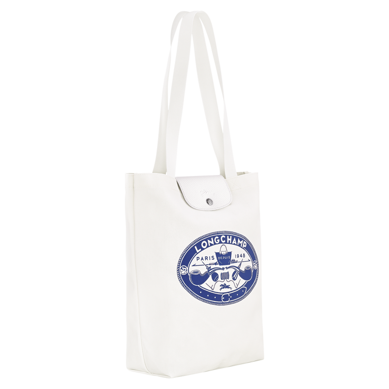 Le Pliage Collection M Tote bag , Ecru - Canvas  - View 3 of  6