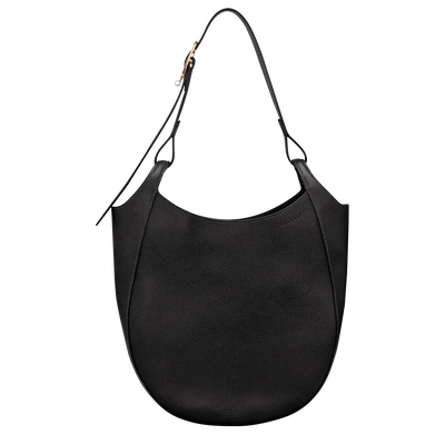 Le Foulonn&eacute; L Hobo bag , Black - Leather
