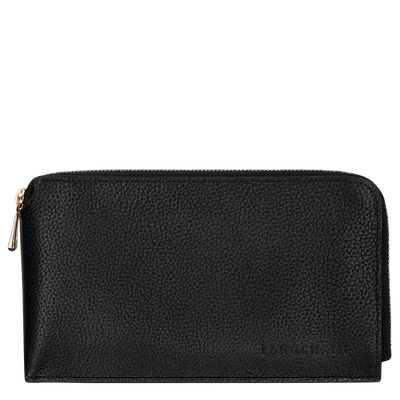 Le Foulonn&eacute; Pouch , Black - Leather
