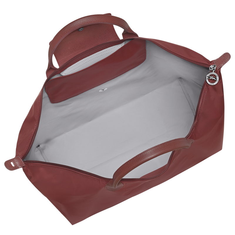 Le Pliage One S Travel bag , Burgundy - Canvas  - View 4 of  6
