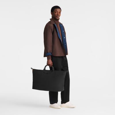 Le Pliage One XL Travel bag , Black - Recycled canvas