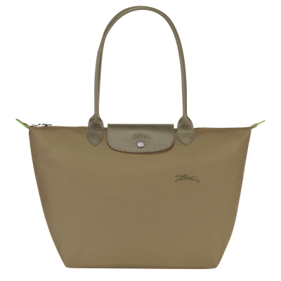 Le Pliage Green L Tote bag , Artichoke - Recycled canvas