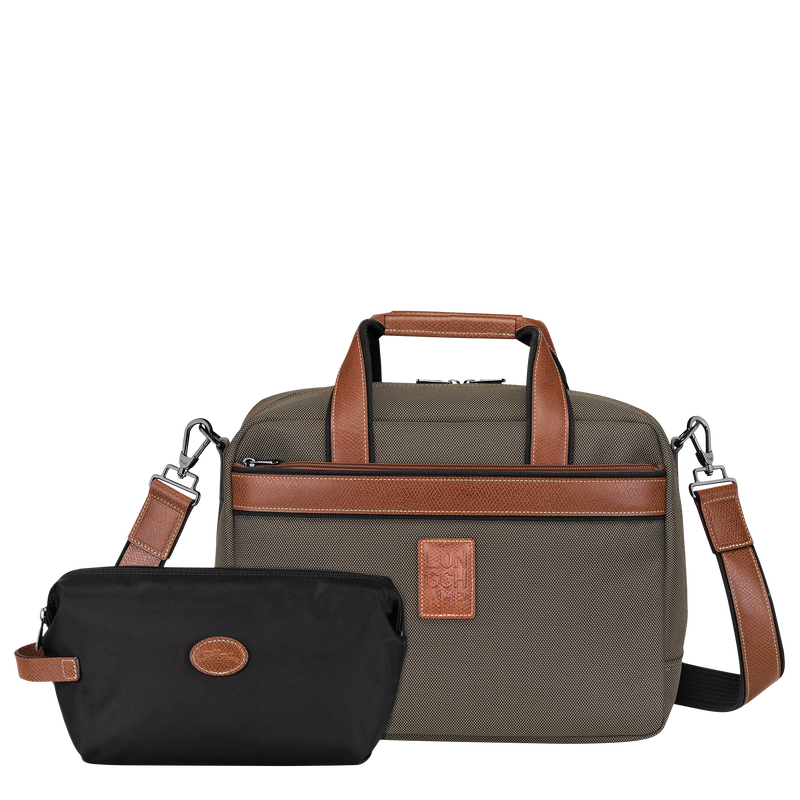 Boxford S Travel bag , Brown - Recycled canvas  - View 6 of  6 Boxford S Travel bag , Brown - Recycled canvas  - View 6 of  6