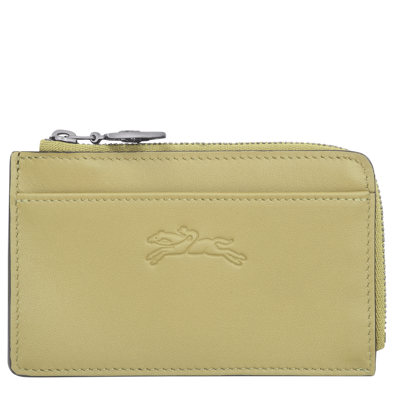 Le Pliage Xtra Card holder , Pistachio - Leather  - View 1 of  2