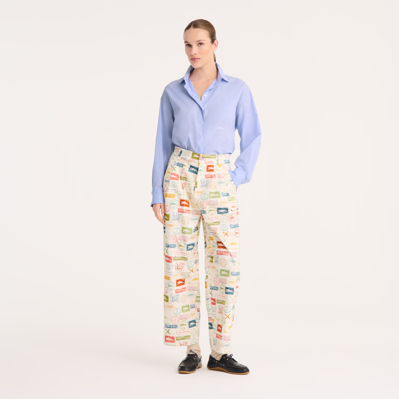 Trousers , Lichen - Printed canvas  - View 2 of  4