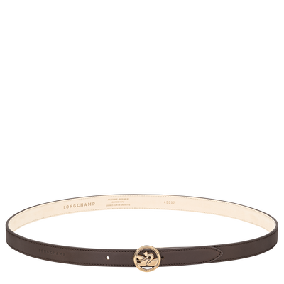 Ladies' belt , Mocha - Leather