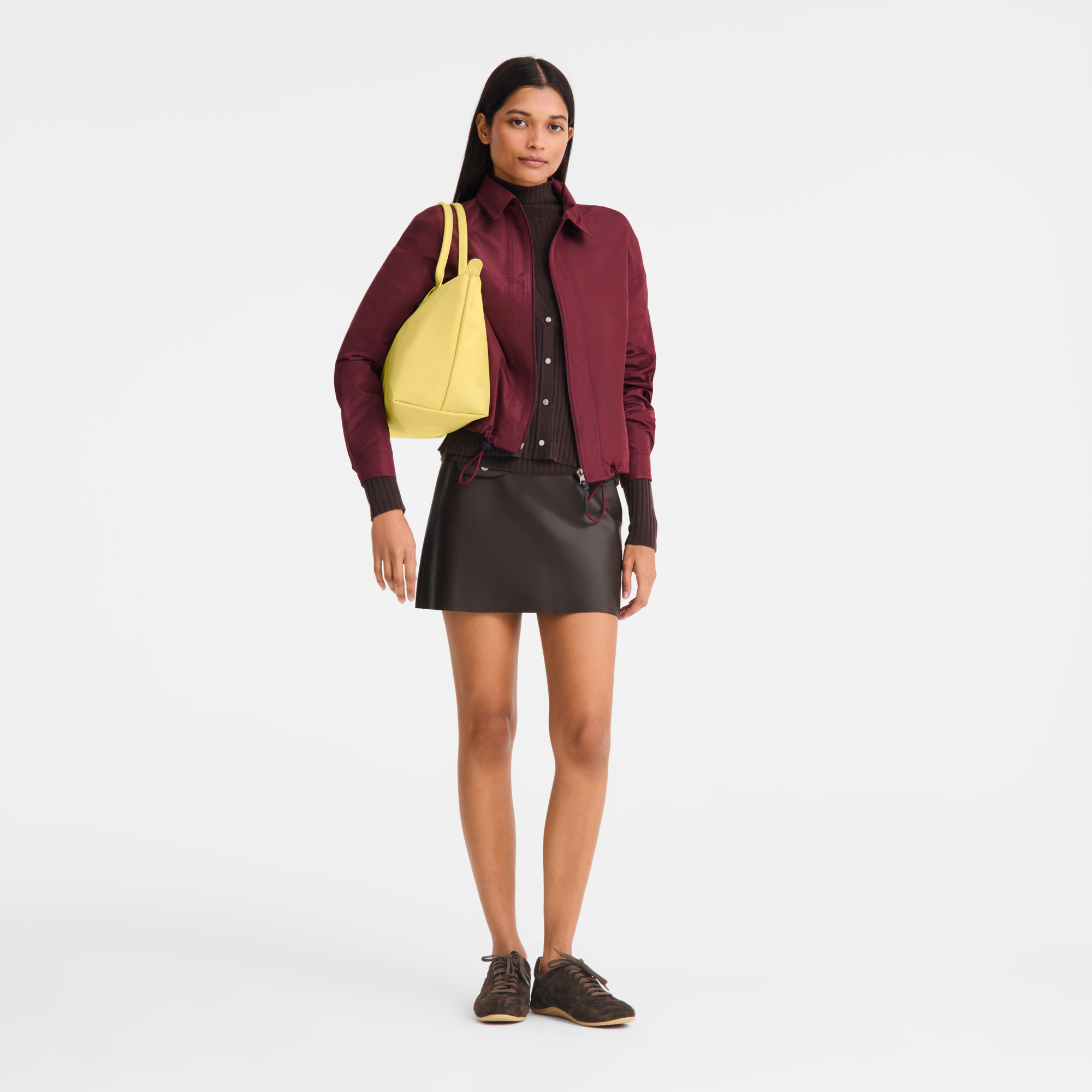 Le Pliage One Handbag L, Lime
