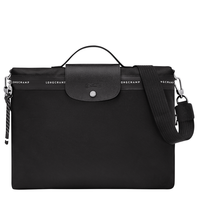 Le Pliage Energy Briefcase , Black - Canvas  - View 1 of  6