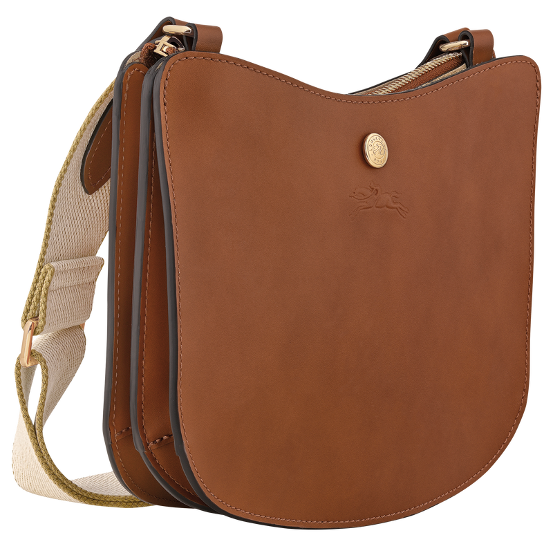 Épure Crossbody bag , Cognac - Leather  - View 3 of  6