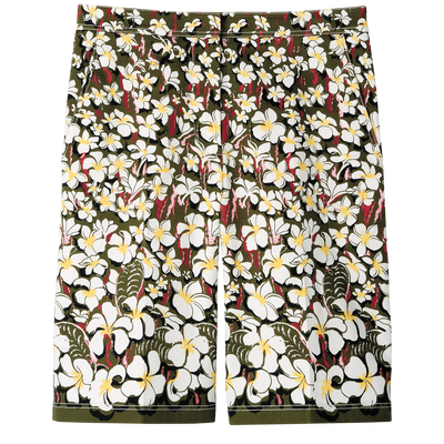 Bermuda shorts , Khaki - Gabardine
