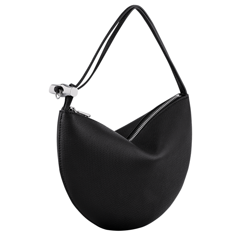 Le Roseau S Clutch , Black - Leather  - View 3 of  6