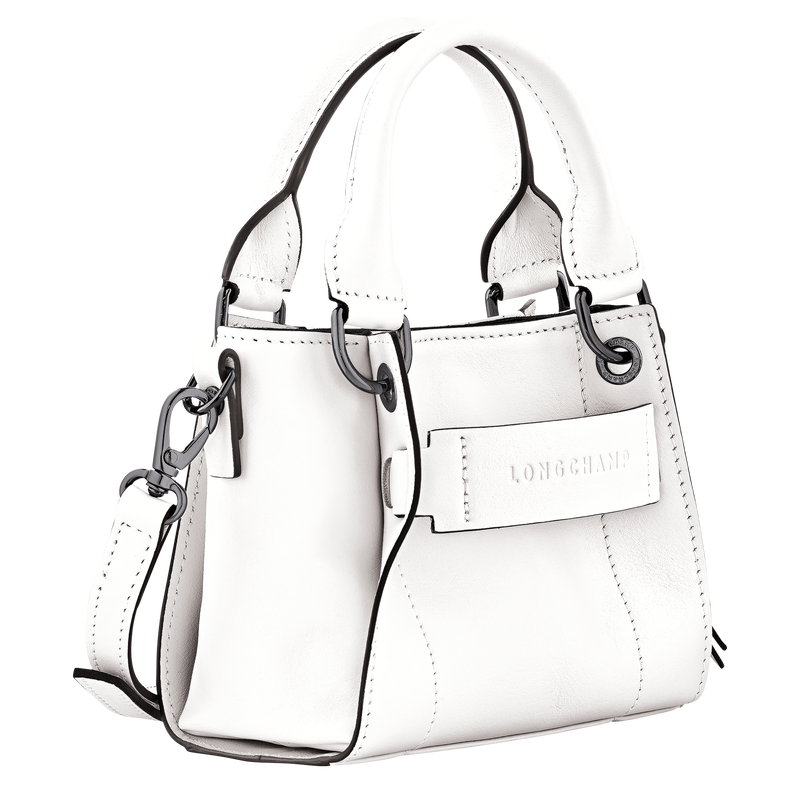 Longchamp 3D XS Handbag , White - Leather  - View 3 of  5