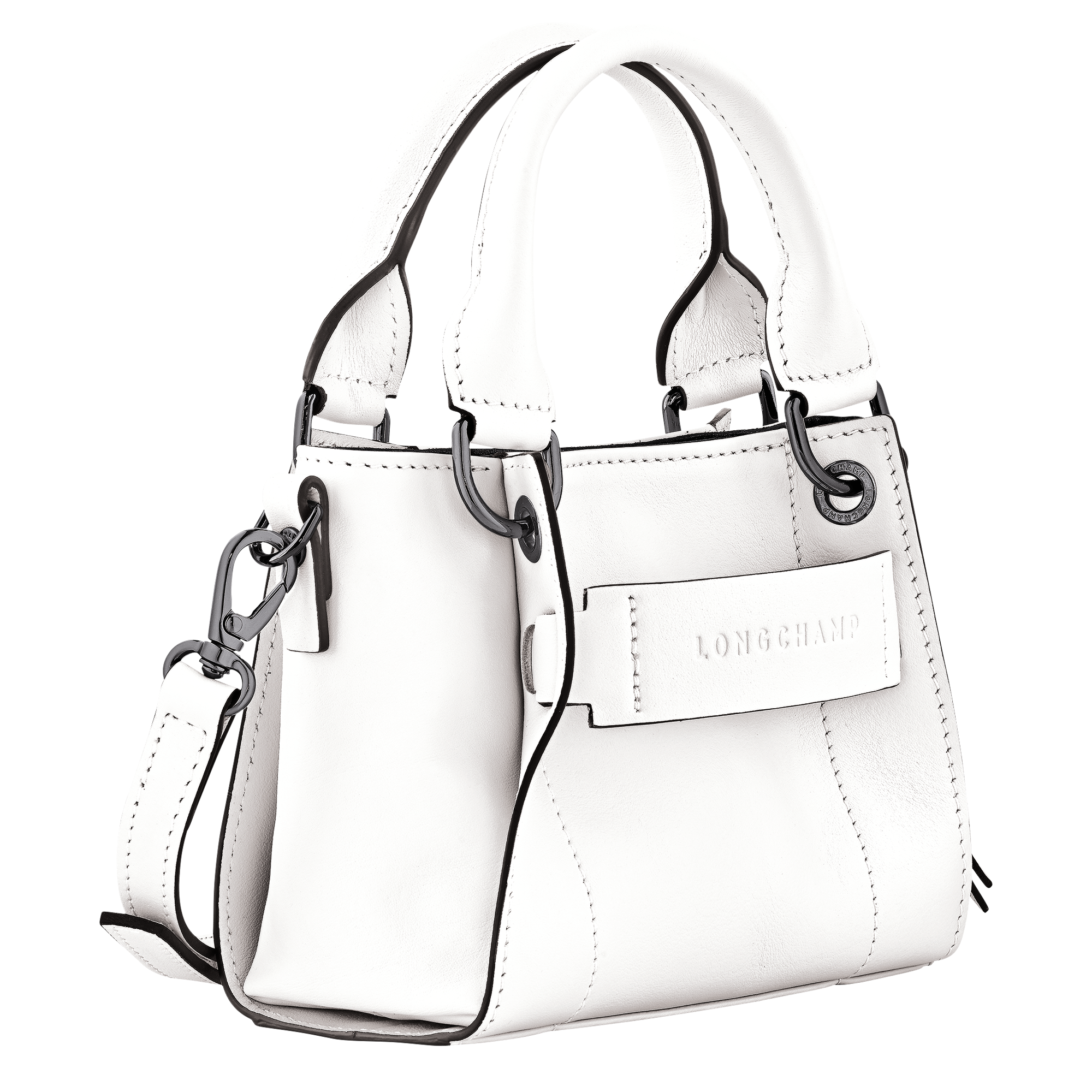 Handbag XS, White - View 3 of
5 - zoom in Longchamp 3D Handbag XS, White