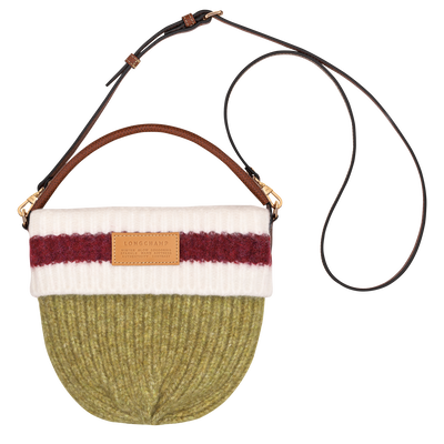 Le Pliage Collection S Crossbody bag , Pistachio/Burgundy - Canvas