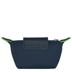 Le Pliage Green Coin purse , Navy - Recycled canvas