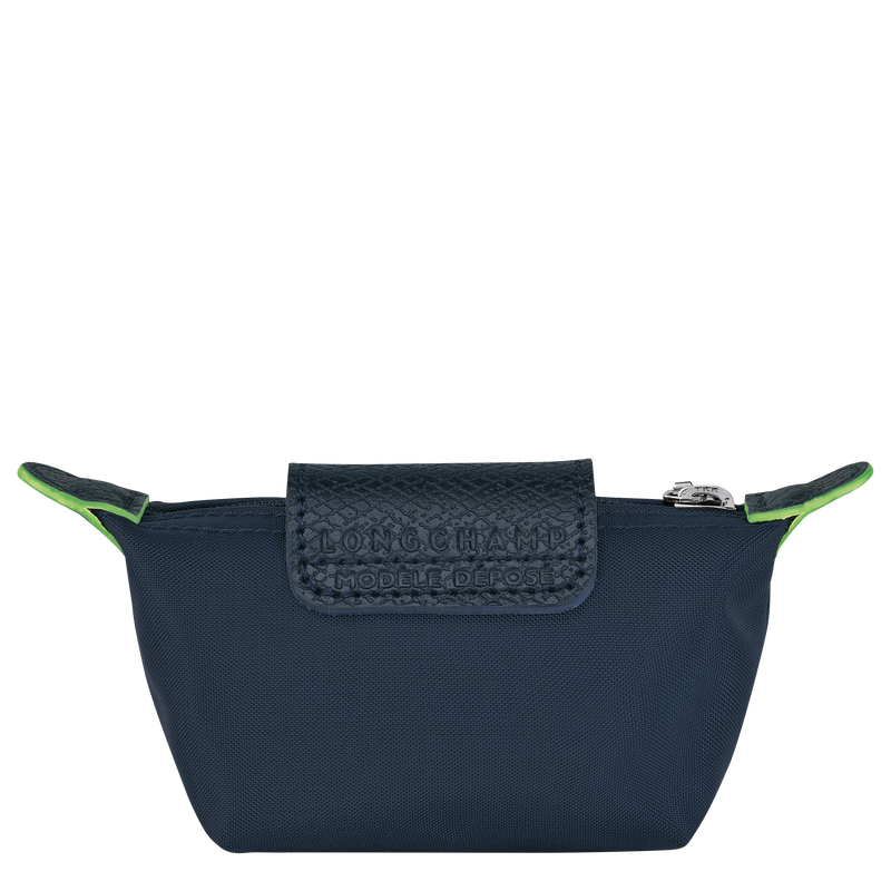 Le Pliage Green Coin purse , Navy - Recycled canvas  - View 2 of  3