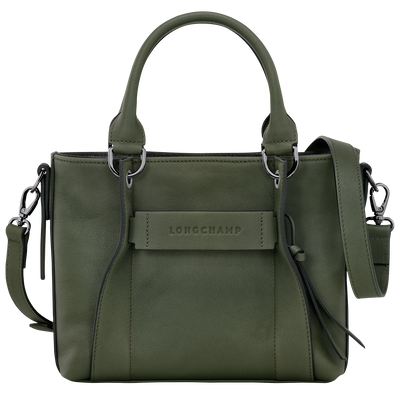 Longchamp 3D S Handbag , Khaki - Leather