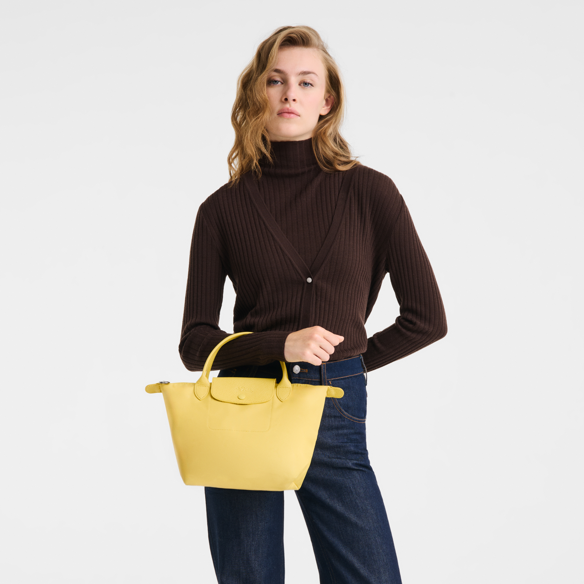 Le Pliage One Handbag S, Lime