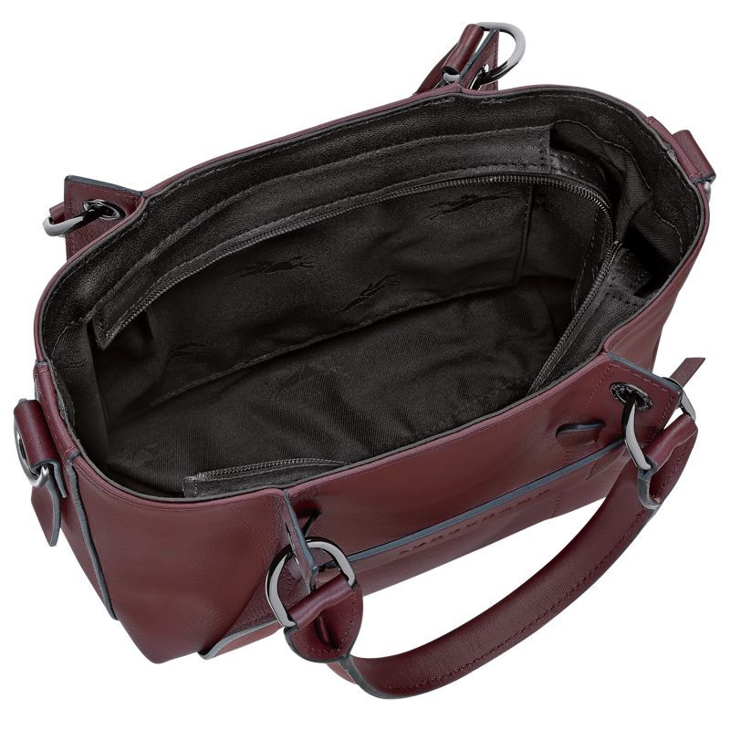 Longchamp 3D S Handbag , Burgundy - Leather  - View 5 of  5