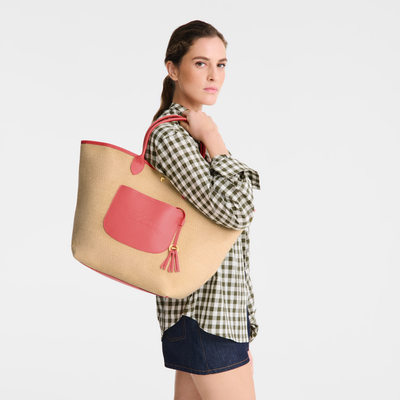 Le Pliage Collection L Basket bag , Blush - Canvas